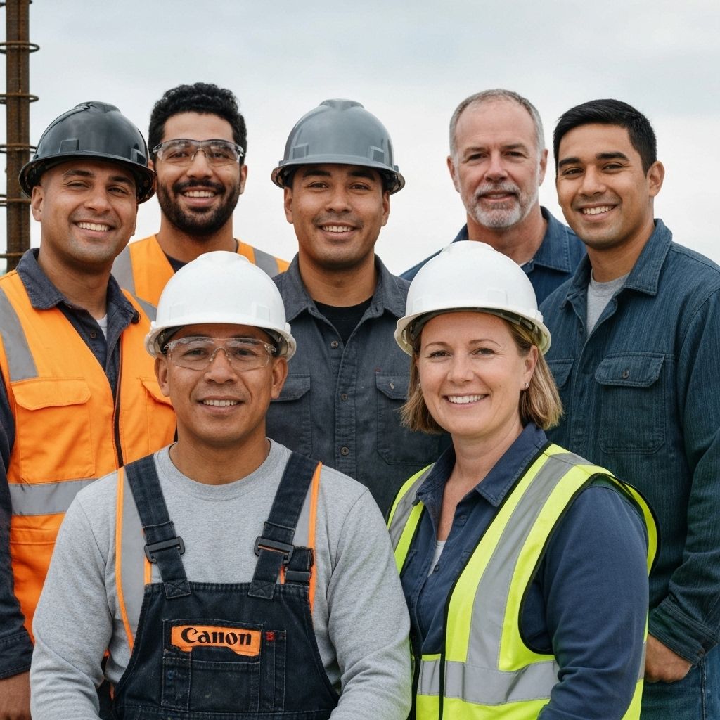 Construction team portrait